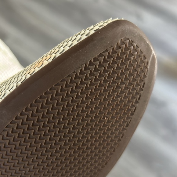 SCHUTZ Cream Loafers with Gold Accent - Picture 5 of 9